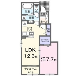 クルールＢの物件間取画像